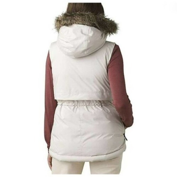 NWT prAna Banajaara Vest Medium Pebble Grey Heather XS - Picture 8 of 15